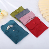 Pochette à bijoux en velours de soie motif papillon délicat, emballage haut de gamme pour bijoux, pochette en velours pour bague, pendentif, bracelet
