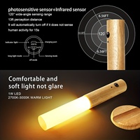 Lampe de nuit magnétique rechargeable à LED avec capteur de mouvement intelligent, en ABS+PC, pour mur, armoire de cuisine, escalier