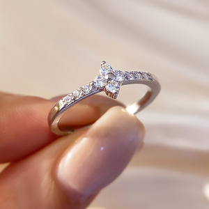 2026 Fashion Trendy 18k Gold Plated <b>Cubic</b> <b>Zirconia</b> <b>Ring</b> for Women - Product Image 4
