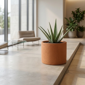 <span class=keywords><strong>Grand</strong></span> <span class=keywords><strong>pot</strong></span> de fleurs cylindrique <span class=keywords><strong>en</strong></span> <span class=keywords><strong>terre</strong></span> <span class=keywords><strong>cuite</strong></span>, <span class=keywords><strong>pot</strong></span> à fleurs <span class=keywords><strong>en</strong></span> argile naturelle pour la maison et le jardin - Product Image 4
