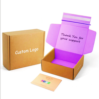 Boîtes d'expédition haut de gamme entièrement personnalisables en couleur (intérieur et extérieur) avec logo pour emballage cadeau, chaussettes, fourrure – Conception pliable robuste