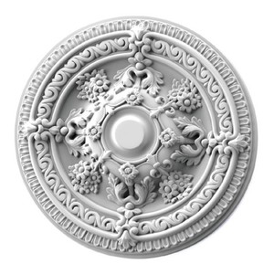 Médaillon de <span class=keywords><strong>plafond</strong></span> décoratif de style français Rosette en PU pour un design de <span class=keywords><strong>plafond</strong></span> élégant et l'installation de lustres Offres de commande en gros - Product Image 3