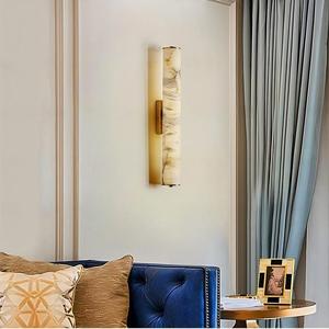 Moderno <span class=keywords><strong>LED</strong></span> bianco marmo pendente luce alabastro camera da letto interna lampadario con lampade da parete per comodino - Product Image 4