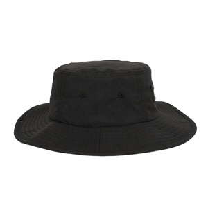 Wholesale Custom Rubber Logo Quick Dry Black Polyester Safari Gorras,Sun Shade Beach Cap,Fisherman Wide Brim <b>String</b> <b>Bucket</b> <b>Hat</b> - Product Image 5