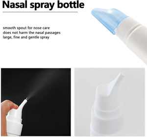 Doldurulabilir HDPE 30ml 50ml 60ml 100ml boş salin burun plastik sprey şişe taşınabilir sis burun nazal sprey şişeleri - Product Image 3