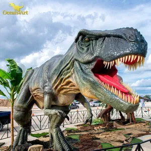 쥬라기 디노 파크 디자인 실물 크기 T-rex 로봇 공룡 애니 공룡 모델 판매