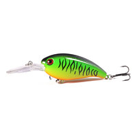 Vente en gros de leurres VIB métalliques à vibrations mixtes, crankbaits à longue aile en plastique dur pour la pêche aux poissons prédateurs, brochet et perche