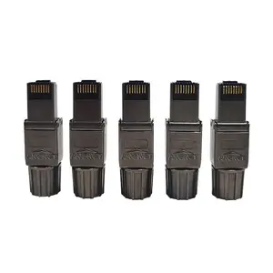 Ethernet RJ45 8P8C Cat 8 Tool-free Field Termination Male Connector Cat8 Toolless Modular Plug