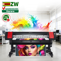 Precio de Fábrica Impresora Eco Solvente de 1.9m XP600 ZW en Stock en Almacén de Harare, Máquina de Impresión de Gran Formato para Vinilos, Adhesivos y Pancartas de PVC