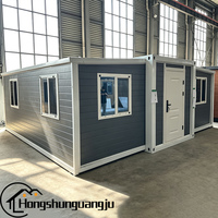 Maison-conteneur moderne de 40 pieds avec conteneur préfabriqué à 3 pièces pour appartement