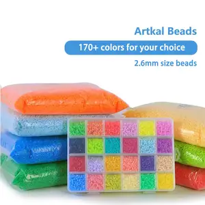 Wholesale 206 Colors Midi Artkal Fuse Beads Diy Educational Toys Perler Hama Beads Per Kilo 5ミリメートルFuse Beads S-1kg