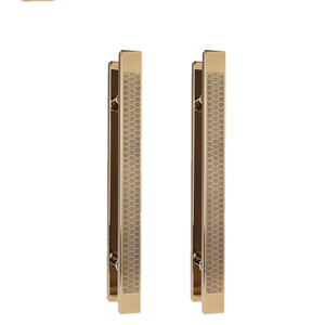 Manijas de Cobre de Lujo para Puertas Principales, Ideales para Centros Comerciales de Dubái y Palacios Saudíes, Herrajes Simétricos, Barras de Tracción - Product Image 1
