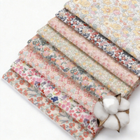 Tissu Popeline 100% Coton à Petits Motifs Floraux Personnalisés pour Robe d'Été – Matière Idéale pour Vêtements DIY Femme et Enfant