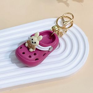 Porte-clés mini-chaussure 3D en caoutchouc, mignon, tendance, de luxe, imperméable, vente en gros, pour breloque de sac, sac fourre-tout, voiture, gobelet, portefeuille - Product Image 5