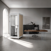 Cabine de bureau insonorisée commerciale, cabine de travail acoustique, isolation acoustique, réduction du bruit pour le lieu de travail