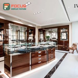 Panel de Vidrio Templado para Exhibición Interior de Joyería Moderna, Vitrina de Vidrio para Tienda Comercial - Product Image 1