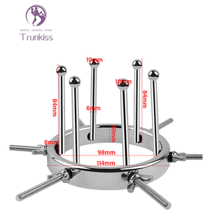 جديد موسع الشرج منتجات الكبار ألعاب الجنس الشرجي <span class=keywords><strong>6</strong></span> مسامير الفولاذ المقاوم للصدأ Sm المعادن المكونات بعقب قابل للتعديل فتحة مرور الشرج - Product Image 2
