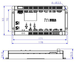 Fournisseur chinois de carte de contrôle de canal DC 24V pour portail battant, portail coulissant, tourniquet - Product Image 6
