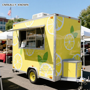 OEM Coffee Bar Truck Barbecue Cart Cook Trailer Mobile Kitchen Hotdog BBQ Food Trailers - Product Image 3