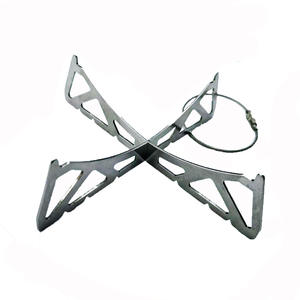 Support de cuisson vapeur en acier inoxydable pour l'extérieur, 12,5*3 cm, portable pour le camping, le pique-nique, le barbecue, design minimaliste - Product Image 4