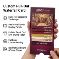 Tarjeta de Invitación para Exhibición Automotriz con Acabado Metálico, Pestañas para Revelación del Modelo e Información para Programar una Prueba de Conducción