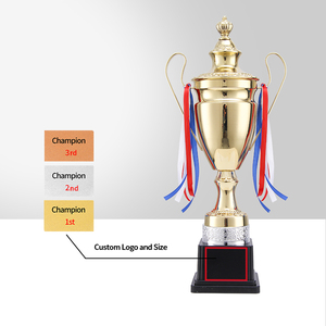 Venta Directa de Fábrica, Trofeo de Fútbol Mundial de Gran Tamaño, Premio Deportivo de Metal, Copa de Recuerdo Plateada para Campeones - Product Image 4