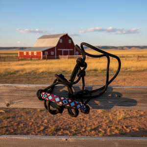 เชือกหนังวัวพร้อมลูกปัดแบบคล้องคอพิมพ์ลายเกรน - Product Image 2