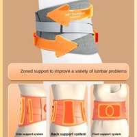 Ceinture de Massage Électrique de Soutien Lombaire Chauffante avec Vibration pour Traitement du Nerf Sciatique et Soulagement de la Douleur Dorsale