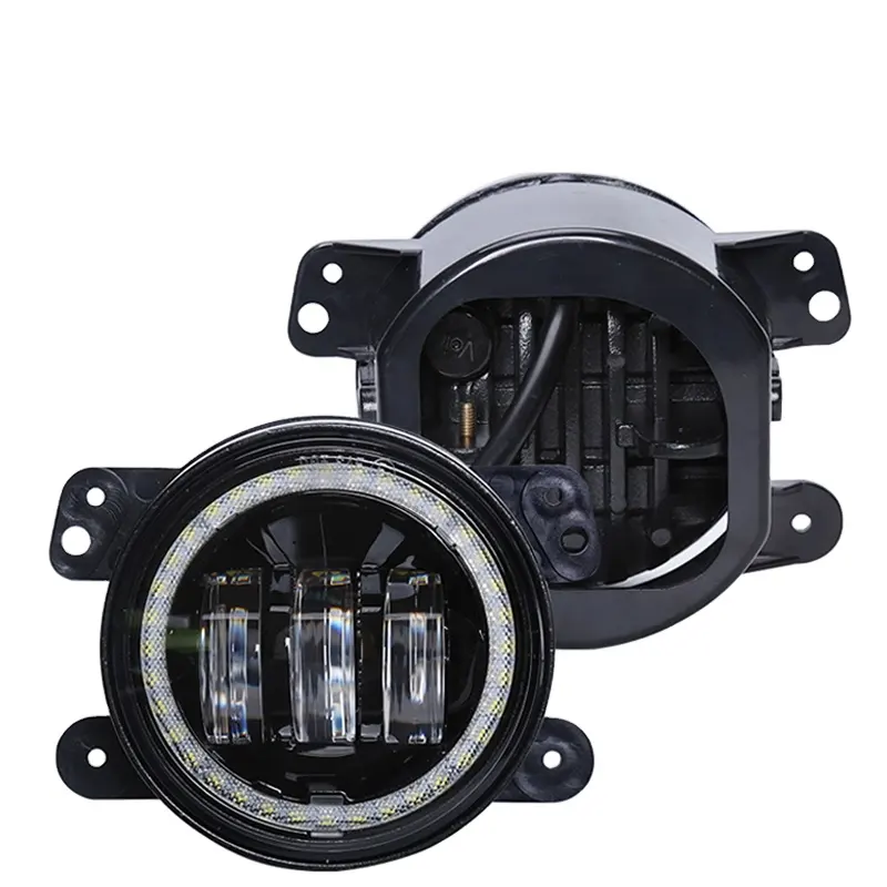 Auto Lighting System 4inch 30W Fog Light Ring DRL OffRoad Fog Lamps Other Headlights New Arrival Round Angel Eye Led Fog Lights