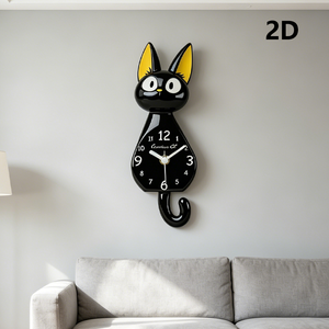 <span class=keywords><strong>Orologio</strong></span> da Parete 2D a Forma di <span class=keywords><strong>Gatto</strong></span> Curioso da 13 Pollici <span class=keywords><strong>con</strong></span> Coda Oscillante - <span class=keywords><strong>Orologio</strong></span> Decorativo Silenzioso e Discreto a Forma di <span class=keywords><strong>Gatto</strong></span> Nero - Product Image 4