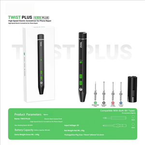 Destornillador Eléctrico de Precisión Twist Plus, 400 RPM, Mini Herramienta de Reparación Inalámbrica, 500 mAh, Recargable por USB, 4 Puntas para Desmontar Teléfonos - Product Image 4