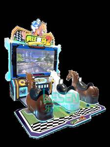 เครื่องเล่นเกมแข่งม้าแบบหยอดเหรียญ 3 ที่นั่ง สำหรับขายส่งจากโรงงาน เครื่องเล่นเกมแข่งม้าจำลองแบบสปอร์ต รอยัล สำหรับอาร์เคดและสวนสนุก - Product Image 6