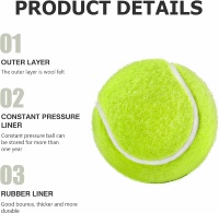 57% Laine Haute Qualité Nature Balle De Tennis En Caoutchouc Professionnel Hautement Élastique Balles De Tennis