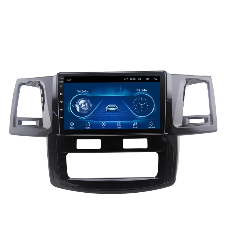 Wanqi de 9 pulgadas de 4 núcleos android 11 coche dvd de audio reproductor multimedia radio video estéreo navegación gps para Toyota fortuner 2007-2015