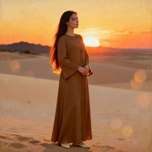 Vestido Abaya de Fiesta Elegante de Poliéster con Lentejuelas de Primera Calidad para Mujeres Musulmanas, Venta al por Mayor Personalizada - Product Image 4