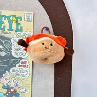 Porte-clés en peluche hamburger souriant mignon, poupée en peluche souple en forme de nourriture, pendentif de sac, cadeau d'anniversaire pour enfants et décoration de sac à dos
