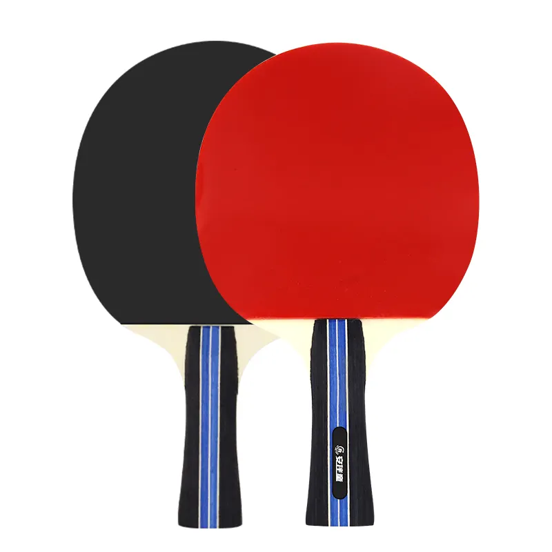 Raqueta de madera de álamo con logotipo personalizado, conjunto de raqueta de tenis de mesa de alta calidad, 2 y 3 bolas con Red, nuevo diseño