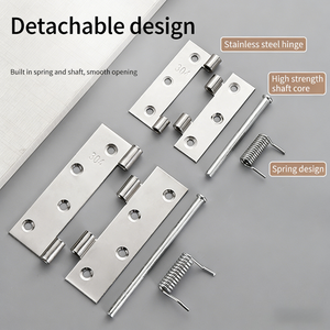 Charnière à goupille réglable en acier inoxydable sur mesure, <span class=keywords><strong>de</strong></span> style traditionnel, pour portes <span class=keywords><strong>de</strong></span> cuisine, d'entrée et <span class=keywords><strong>de</strong></span> salle <span class=keywords><strong>de</strong></span> bain en bois - Product Image 4