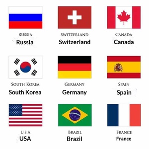 Exclusivité transfrontalière 2026 pour autocollants de tatouage drapeaux rectangulaires États-Unis Canada Mexique Match de football Événement sportif Résistant à l'eau - Product Image 1