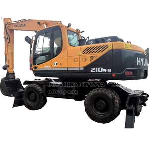 Excavatrice à roues Hyundai 210W9 d'occasion à vendre à Shanghai Marque de moteur Cummins Composants de base inclus - Product Image 2