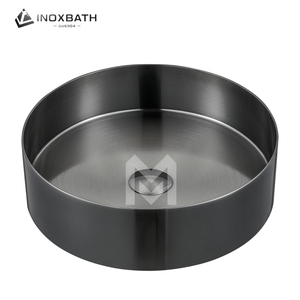 Lavabo Moderno para Baño, Lavabo Sobre Encimera, Redondo de 360 mm, Lavabo Decorativo con Certificación CUPC - Product Image 3