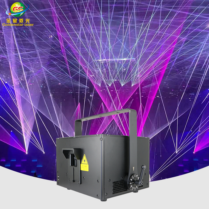 2026 New Waterproof IP65 Stage RGB Animation Laser Light RGB12W Compact Size Bright DMX512/Sound-Activated Control Aluminum