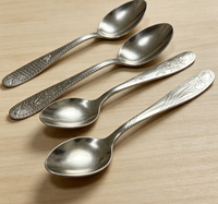 Ensemble de couverts en acier inoxydable 4 pièces, couteau, fourchette, cuillère, argenterie pour hôtel, mariage, restaurant