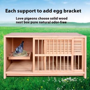 Groothandel Milieuvriendelijk Massief Hout Race Duif Kooi Met Knoopsluiting En Nestkast Voor Gebruik Buitenshuis - Product Image 3