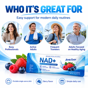 ซองอาหารเสริมเพิ่มพลังงานเซลล์ NAD+ สูตร OEM แบบกำหนดเองเพื่อโภชนาการประจำวันและสุขภาพที่ดีทั่วไป - Product Image 3