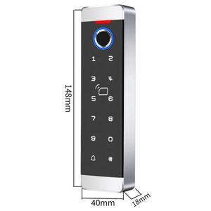 触摸键盘独立超薄门锁指纹生物识别防水智能门禁键盘 - Product Image 6