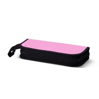 Kit de tournevis rose à tête plate Phillips en chrome 6 pièces avec poignée en plastique et sac à outils OEM pour femmes