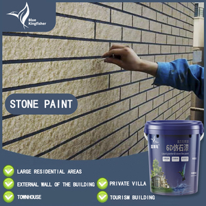 Revêtement professionnel imperméable et résistant aux fissures pour les façades de bâtiments avec effet pierre et texture bois - Product Image 2
