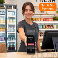 Terminal de paiement intelligent ZOLON VP65 6,5 pouces Android 14 GMS avec imprimante thermique 58 mm, scanner NFC, 4G WiFi, batterie 3000 mAh, appareil portable
