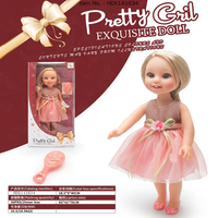 Boneka Cantik Bergaya 15-inci, Boneka Vinyl Mirip Asli, Hadiah Ulang Tahun untuk Anak Perempuan